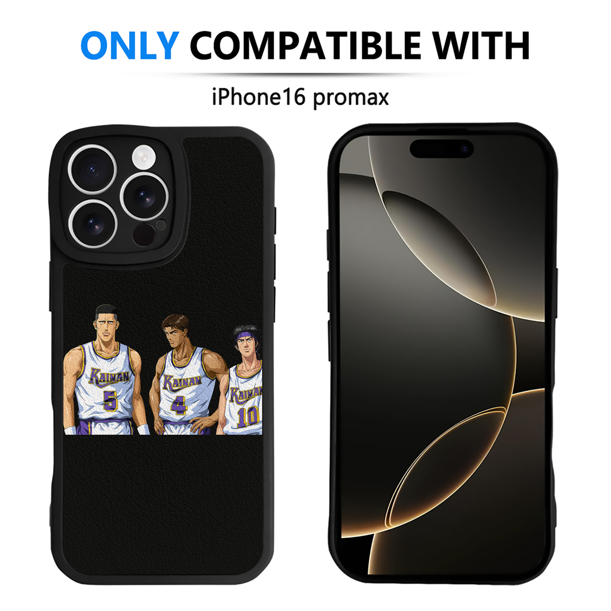 （画像用） SLAM DUNK／スラムダンク 【iPhone 16シリーズ対応】シリコンスマホケース（レザー調） 材質：シリコン